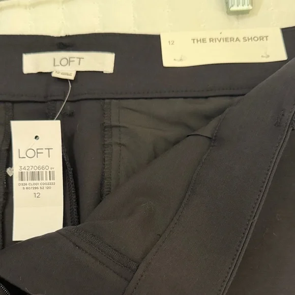 LOFT NWT - Women's Classic Black Riviera Shorts - Picture 6 of 8